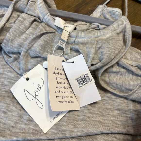 Joie Amarey B Linen Tank Top Stone Gray Womens Large Lagenlook Beachy vacation - Picture 5 of 8